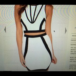 Black and white two piece